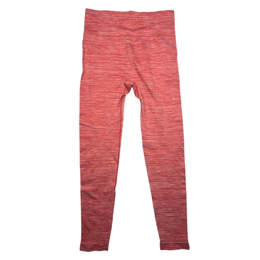 121 one size fits most salmon pink seamless spandex stretch leggings